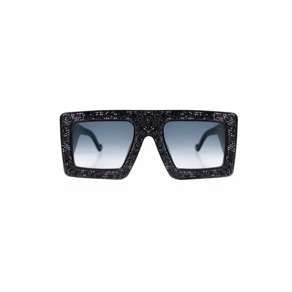 New Anna Karin Karlsson Mother Beep Black Crystal Sunglasses Authentic